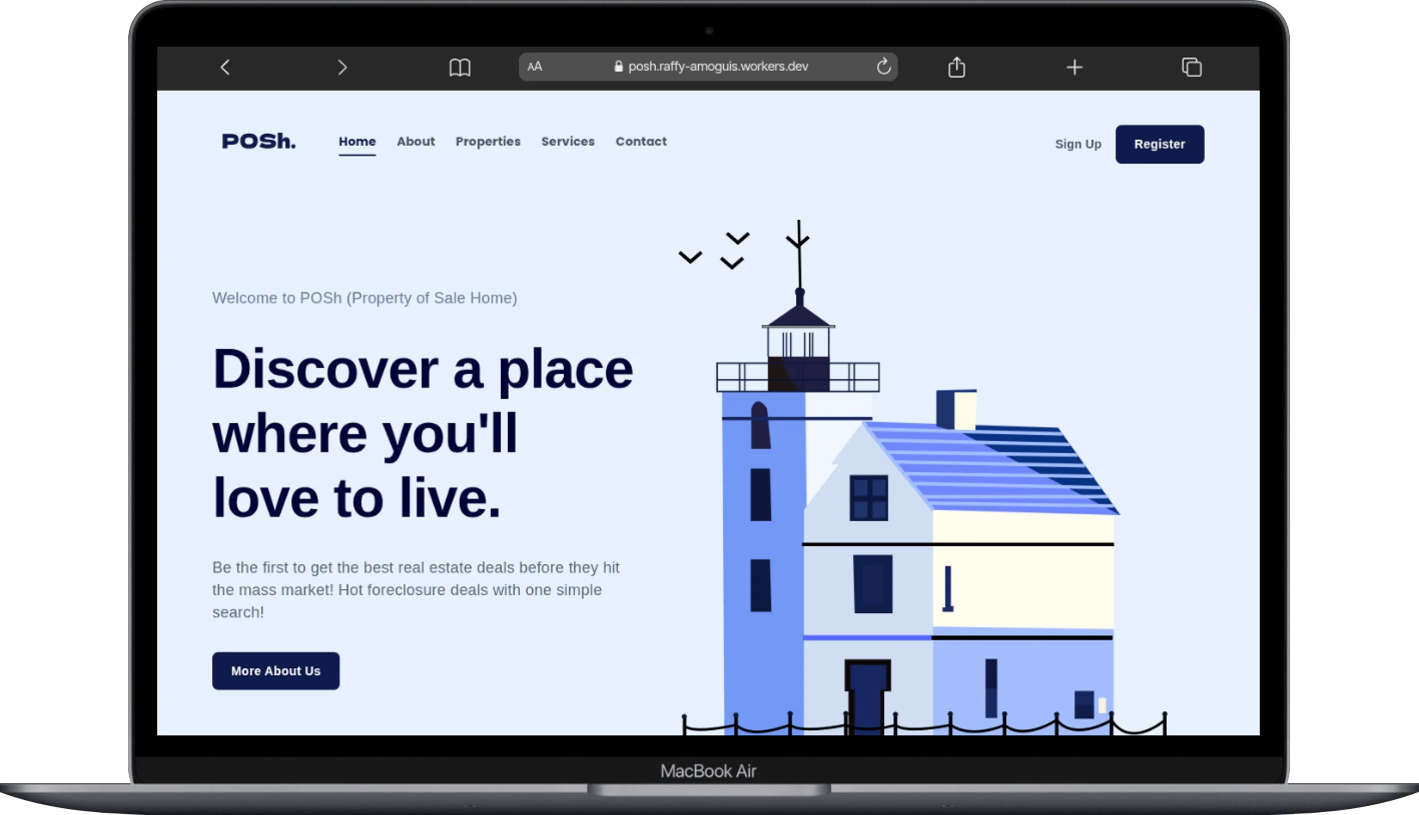 Posh on desktop