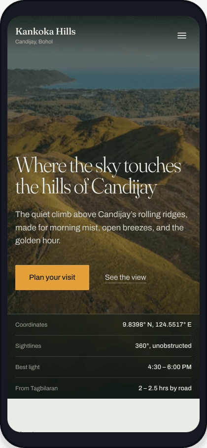 Kankoka Hills on mobile
